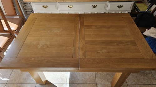 Solid oak extending - extending, dining