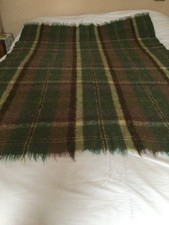 Vintage  mohair & wool Fringed Throw Mairi macintyre Harrogate 45 x 6” inches 
