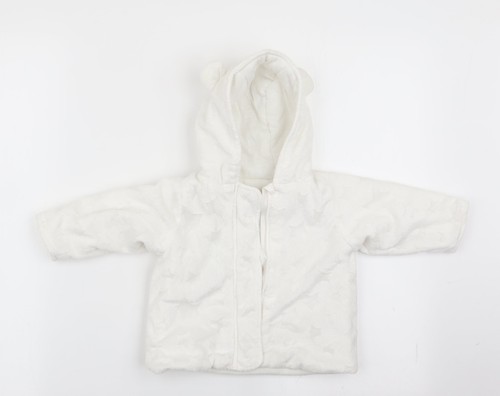 Babaluno girls white - white, overcoat