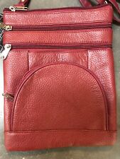 Ladies Cross Body Shoulder Bag Real Womens Leather A