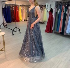 Designer Blue Evening Gown/Ball Gown/Mess Dress size 10