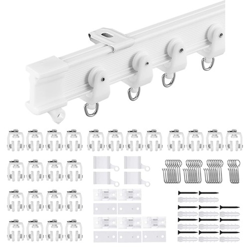 Flexible ceiling curtain track - curtain,