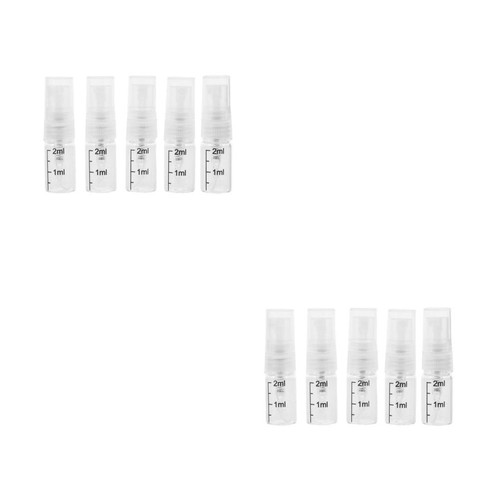 10pcs clear glass travel - 10pcs,