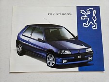PEUGEOT 106 XSI SALES BROCHURE