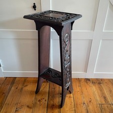 Antique carved wood - carved, plant