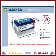 Car Battery G7 Varta 249 830A