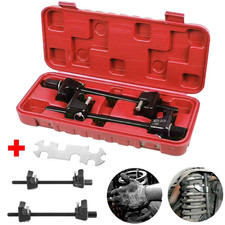 2PCS Car Coil Spring Compressor Heavy Duty Tool Suspension Clamp Kit With Case