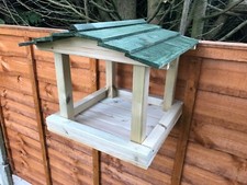 Over the Fence - Hanging Wooden Bird Table - Heavy Duty - Feeder Station - Seeds