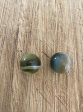 Christensen Peltier Marbles Agate Slag Patch Swirl Tri Colour 14 & 15 mm