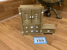 Sylvanian families beautiful Rustic wardrobe and chest spares dressing room ❤️