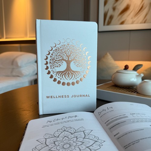 White wellness journal 120 - white,