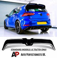 VW Golf TSI TDI Oettinger Style Gloss Black Rear Roof Spoiler Boot Lip MK7 MK7.5