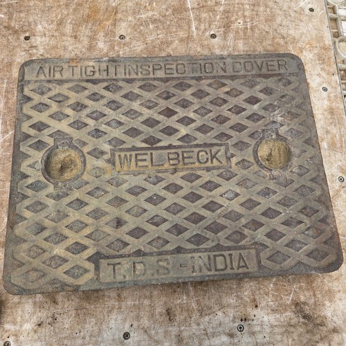 Cast iron manhole cover - iron,