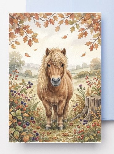 Autumn highland pony - autumn,