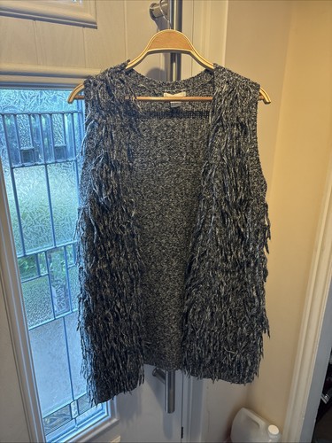 Gray shaggy fringe - h&m, shaggy/fringe