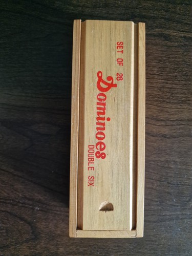 Vintage wooden dominoes set - vintage, of