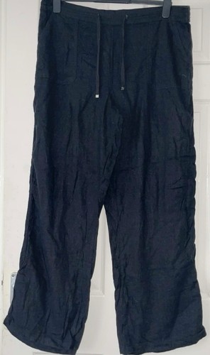 Ladies size black linen - ladies,