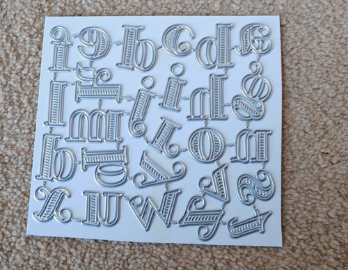 Fancy alphabet dies - dies,