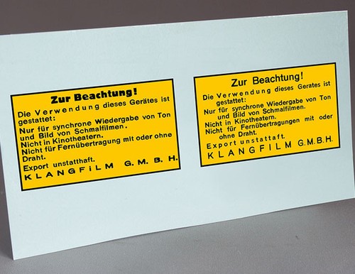 Water slide decals klangfilm - slide,