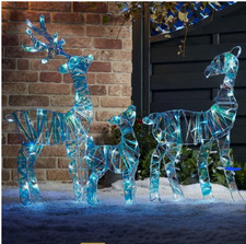 Set of 3 LED Reindeer Deer