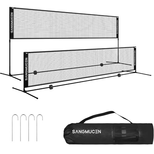 Black badminton net - net, post