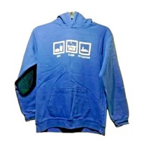 Awdis Blue Hooded Hoodie