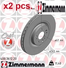X2 PCS FRONT BRAKE DISC SET