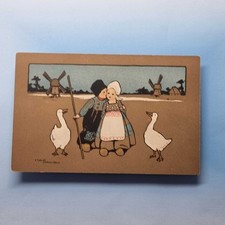 Artist Signed Postcard C1910 Ethel Parkinson Dutch Children M M Vienne