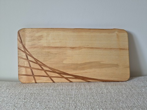 Large wooden bread board - bread,