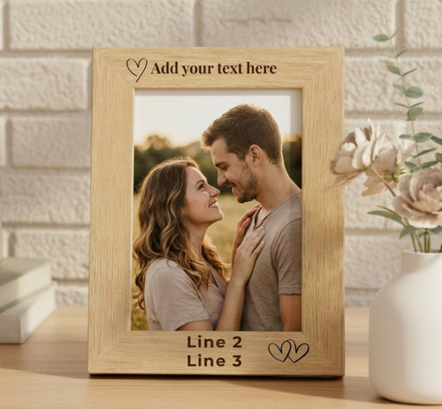 Personalised wooden photo - personalised,