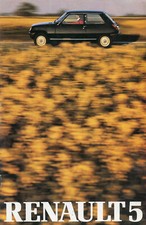 Renault 5 TL GTL & Auto TS Alpine & Turbo c.1981 French market colour brochure