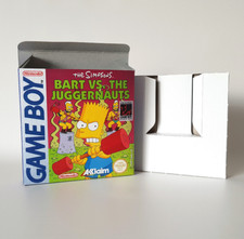 The Simpsons Bart VS The Juggernauts UKV PAL Nintendo Game Boy Empty Box & Tray