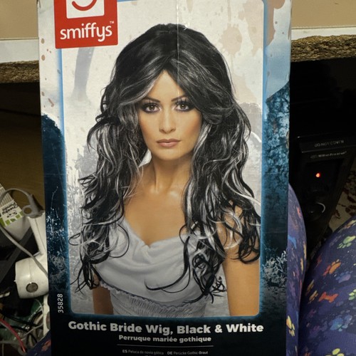 Smiffys gothic bride wig black - smiffys,