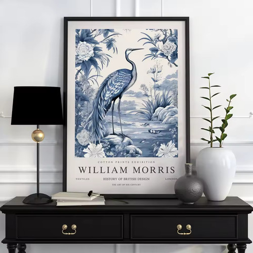William morris heron stalk - heron,
