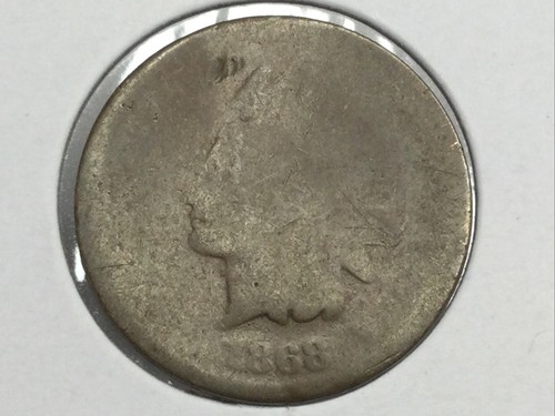 1868 indian cent low - 1868, priced