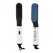 Beard Hair Straightener Electric Brush Straightening Comb Style Quick Heated Uk
