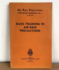 Air raid precautions training - precautions,