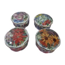 Set of Four Seasons Porcelain Music / Trinket Boxes By Ardleigh Elliott BU14