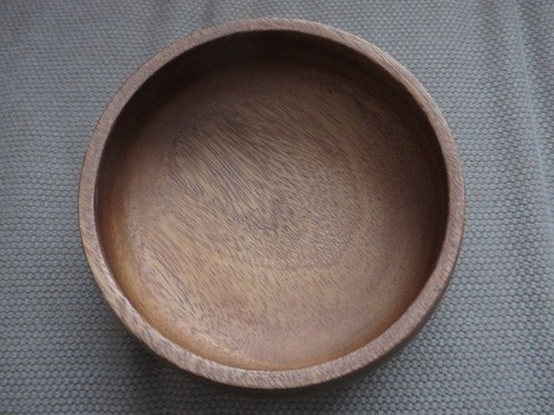 Vintage turned round wooden - turned,