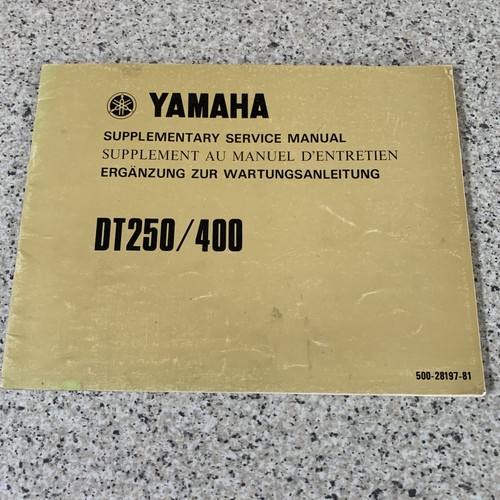 Yamaha dt250 dt400 - yamaha,