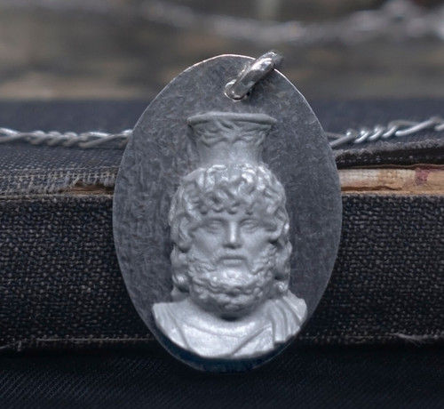 Serapis silver pendant - silver, pendant,