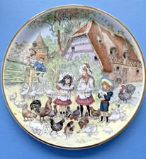 EMILIE ROHIDA Bone China PLATE - Farm Yard Scene