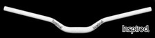 Inspired Riser Handlebar Alloy White 31.8mm FREE Lock-On Grips! Street Trials