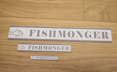 Fishmonger shop sign banner - shop,