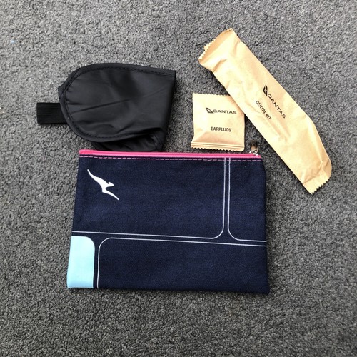 Qantas amenity kit zip - qantas, bag