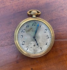 Elgin USA Open Face Supreme Gold Filled Guaranteed Pocket Watch Parts Scrap Gold