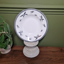 Vintage Tuscan China Bowl Birds Art Deco C1936 Fine China Black White 
