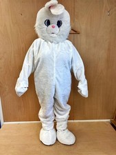 White Bunny Costume - Head, Body and Feet - One Size