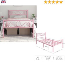 Metal bed frame 3ft single