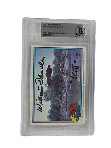 William daniels signed knight - daniels,